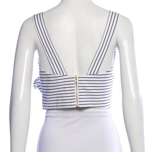 Silvia Tcherassi Striped Tank Top Cropped - Picture 3 of 3